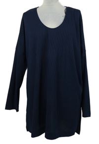 Dámská tmavomodrá žebrovaná tunika Next 