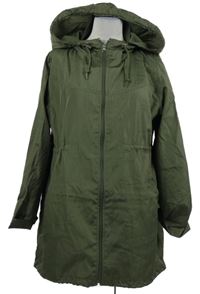 Dámská khaki šusťáková jarní parka s kapucí  Denim 