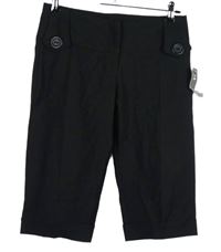 Nové - Dámske čierne capri nohavice