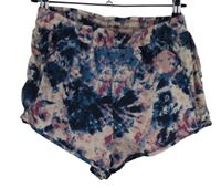 Dámske ružovo-tmavomodré vzorované plážové kraťasy Ergee