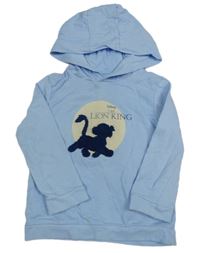 Svetlomodrá ľahká mikina so Simbou a kapucňou zn. Disney