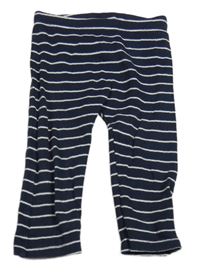 Tmavomodro-biele pruhované ľahké tepláky Next