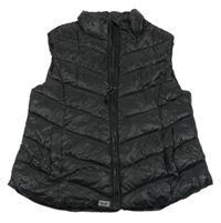 Čierna šušťáková zateplená vesta Next