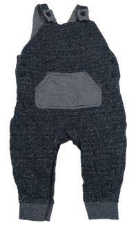 Tmavomodré melírované laclové tepláky s klapsou George