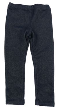 Tmavomodré melírované teplé tregíny Lupilu