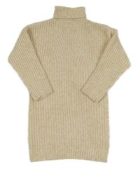 Nové - béžové melírované pletené šaty TU