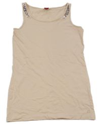 Svetloružový top s flitrami S. Oliver