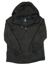 Černá šusťáková funkční bunda s kapucí Kipsta Decathlon