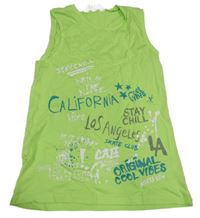 Svetlozelené tielko s potlačou H&M