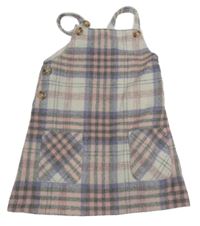 Sivo-ružovo-farebné pletené na traké šaty Primark