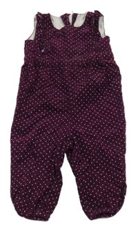 Lilkový bodkovaná ý nohavicový overal H&M