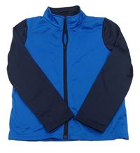 Modro-tmavomodrá prepínaci športová mikina