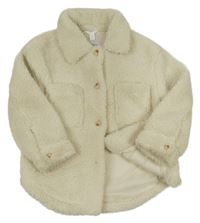 Svbětlebéžová huňatá podšitá košilová bunda M&Co.