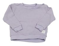 Lila rebrovaná ľahká mikina Sinsay