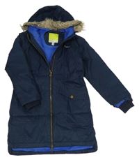 Tmavomodrý šušťákový zateplený funkčný kabát s kapucňou Regatta