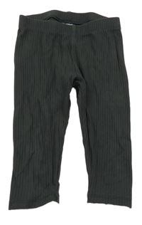 Antracitové žebrované lehké tepláky H&M