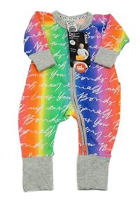 Nové - Barevný overal s nápisy 
