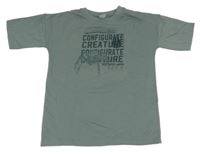 Břidlicové teplákové tričko s pavoukem a nápismi Y.F.K.