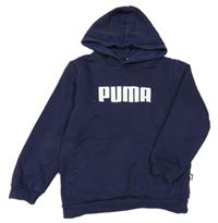 Tmavomodrá mikina s kapucňou Puma