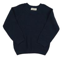 Tmavomodrý vzorovaný sveter Primark