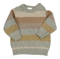 Farebný pruhovaný sveter Next