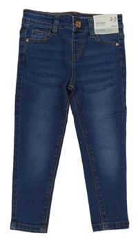 Nové - Tmavomodré skinny rifle Denim Co.