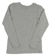 Sivé rebrované thermo tričko M&S