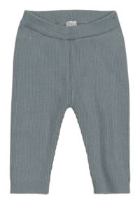 Sivé rebrované pletené nohavice George