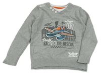 Sivý sveter s lietadlom  Disney + C&A