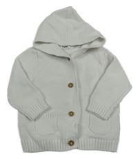 Biely prepínaci sveter s kapucňou Impidimpi