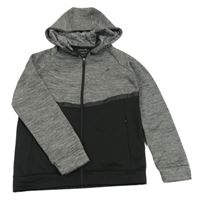 Sivo-čierna prepínaci thermo mikina s kapucňou Primark