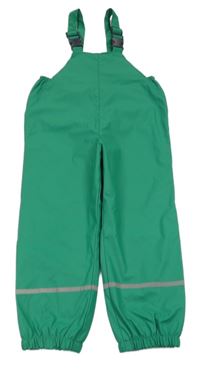 Zelené voděodolné laclové kalhoty s pruhy X-mail 
