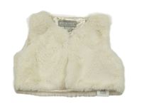 Smotanová kožušinová podšitá vesta Primark