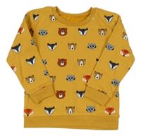 Okrová mikina so zvieratkami Dunnes