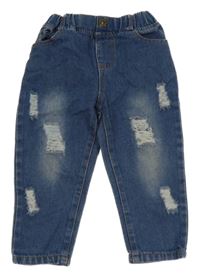 Modré rifle s vyšúchaním