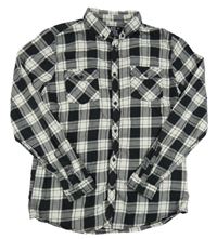 Černo-bílá kostkovaná košile C&A vel. 176