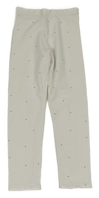 Biele bodkované legíny H&M