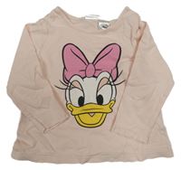 Svetloružové tričko s Daisy H&M