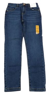 Nové - tmavomodré skinny teplákové rifle Denim Co.