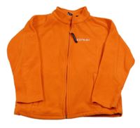 Tmavooranžová fleecová prepínaci mikina s logom ICEPEAK