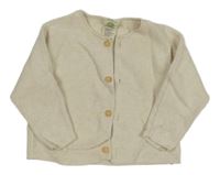 Svetlobéžový melírovaný prepínaci sveter ALANA