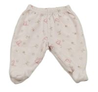 Světlerůžové sametové polodupky s králíčky - Peter Rabbit C&A