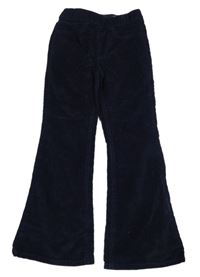 Tmavomodré flare manšestráky H&M