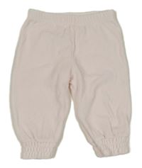 Svetloružové zamatové tepláky