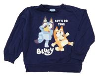 Tmavomodrá mikina s Bluey a Bingo BRAND THREADS