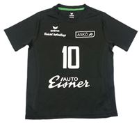Čierne športové tričko s číslom Erima