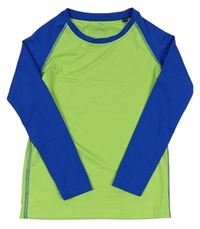 Zeleno-zafírové funkčné tričko Crane