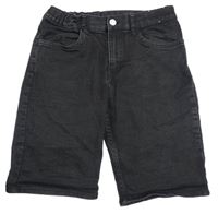 Černé slim fit riflové kraťasy H&M