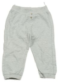 Svetlosivé melírované tepláky s gombíkmi C&A