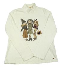 Smotanové tričko s dievčatkom a stojačikom Original Marines